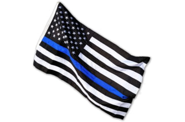 Image of Thin Blue Line House Flag/pole Hem - American Flag, 3 X 5 Ft - HB-AMERICAN-3X5