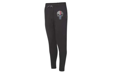 Image of Thin Blue Line Joggers - Dual Line, Skull, Black - SKULL-DUAL-JOGGERS-BLK-2XL