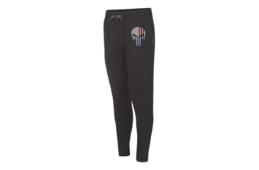 Image of Thin Blue Line Joggers - Dual Line, Skull, Black - SKULL-DUAL-JOGGERS-BLK-L