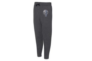 Image of Thin Blue Line Joggers - , Skull, Charcoal - SKULL-TBL-JOGGERS-CHARC-XXL