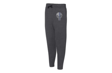 Image of Thin Blue Line Joggers - , Skull, Charcoal - SKULL-TBL-JOGGERS-CHARC-L