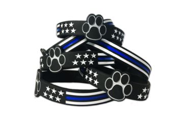 Image of Thin Blue Line K9 Paw Bracelet, Thin Blue Line - PAW-BR