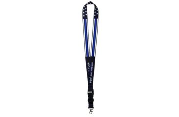 Image of Thin Blue Line Lanyard - Stars And Stripes, Thin Blue Line - TBL-AM-LAN