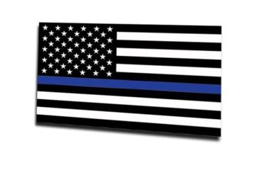 Image of Thin Blue Line Magnet - American Flag, Thin Blue Line - MAG-TBL-AM-3X5