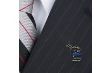 Image of Thin Blue Line Michigan, American Flag Pin, Thin Blue Line - MI-TBL-PIN