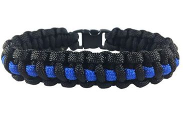 Image of Thin Blue Line Paracord Survival Bracelet, Standard, Thin Blue Line - TBL-PARA-9