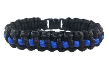 Image of Thin Blue Line Paracord Survival Bracelet, , Thin Blue Line - TBL-PARA-10