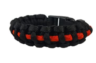 Image of Thin Blue Line Paracord Survival Bracelet, Thin Red Line - TRL-PARA-10