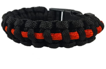 Image of Thin Blue Line Paracord Survival Thin Red Line Bracelet, Standard - TRL-PARA-9