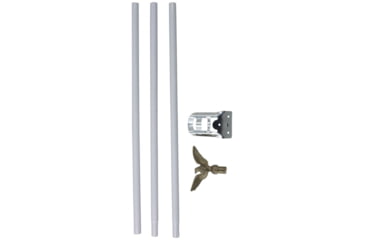 Image of Thin Blue Line Residential Flagpole Set, 6 ft, POLE-6FT-WHT