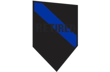 Image of Thin Blue Line Retired Sticker, 4 X 6 Inches, Thin Blue Line - TBL-S-RETIRED-46