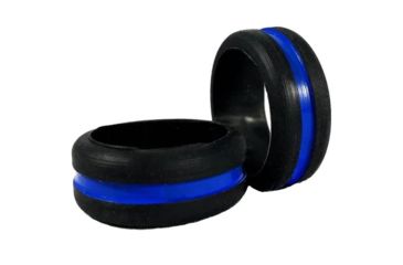 Image of Thin Blue Line Silicone Ring - Women's , Thin Blue Line - WOM-RING-BLUE-SILICONE-3