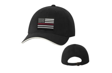 Image of Thin Blue Line Slide Buckle Thin Red Line American Hat, Black - SLIDE-TRL-BLACK