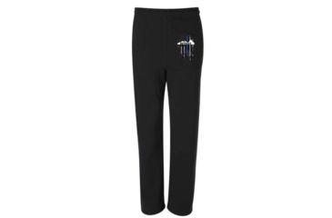 Image of Thin Blue Line Sweatpants, Detroit, Black - DETROIT-TBL-SPANTS-BLK-XXL
