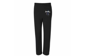 Image of Thin Blue Line Sweatpants, Vegas, Black - VEGAS-TBL-SPANTS-BLK-L