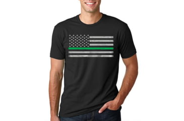 Image of Thin Blue Line T-shirt - Classic, Thin Green Line - Men's, 5XL-CLASSIC-TGL-BLACK-5XL