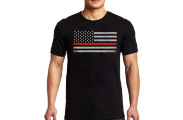 Image of Thin Blue Line T-shirt - Classic Thin Red Line, 5XL - MEN-RFLG-BIG-LOGO-BLACK-5XL