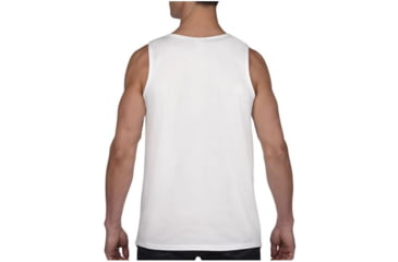 Image of Thin Blue Line Tank - Skull Graphic, White - BLPUN-TANK-WHITE-XXL