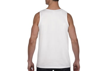 Image of Thin Blue Line Tank - Skull Graphic, White - BLPUN-TANK-WHITE-L
