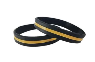Image of Thin Blue Line Thin Gold Line Bracelet, 8 Inch - TGOL-BR