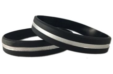 Image of Thin Blue Line Thin Silver Line Bracelet, 9 Inch - TSL-BR-9