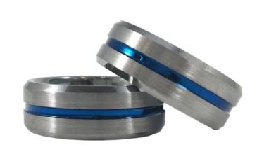 Image of Thin Blue Line Women's Ring, Tungsten, Thin Blue Line - WOM-RING-TUNG-4