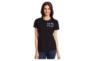 Image of Thin Blue Line Women's T-shirt - K9 - WOMEN-K9-BLACK-XXL