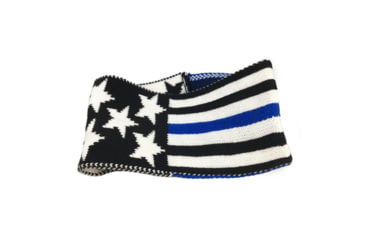 Image of Women's Winter Headband - Thin Blue Line American Flag