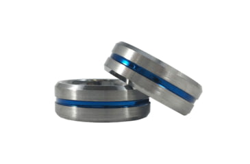 Image of Thin Blue Line Womens Ring, Tungsten, Thin Blue Line - WOM-RING-TUNG-8