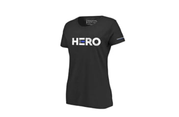 Image of Thin Blue Line Womens T-shirt - Hero, - HERO-TBL-WOM-SHIRT-BLK-L