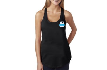 Image of Thin Blue Line Womens Tank - Badge - WOM-TANK-BADGE-LARGE