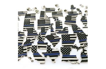 Image of Thin Blue Line Washington, American Flag Pin, Thin Blue Line - WA-TBL-PIN
