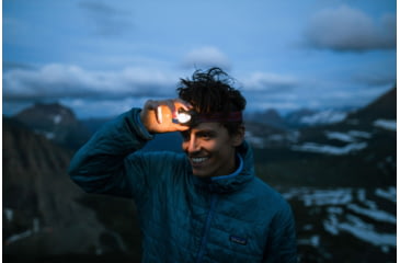 Image of Third Eye Headlamps TE14 Headlamp. Black Lamp, Peaks, One Size, TE14.PKS.B