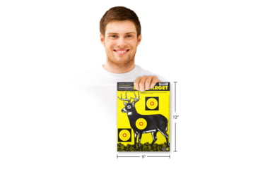 Image of Thompson Target Deer Sight In Targets 9x12in, 50 Pack, Yellow, Small, 4231-50