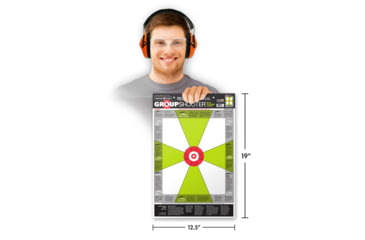 Image of Thompson Target Group-Shooter Rifle Diagnostic Paper Shooting Targets 12.5x19in, 30 Pack, Green, Large, 9300-30