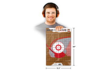 Image of Thompson Target Life-Size Deer Vitals Paper Hunting Targets 12.5x19, 30 Pack, Brown, Large, 8800-30