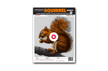 Image of Thompson Target Life-Size Squirrel 9x12 Paper Shooting Targets, 50 Pack, Brown, Small, 1004-50