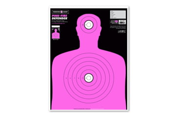 Image of Thompson Target Pink-Fire Life Size Silhouette Training Targets 19x25, 20 Pack, Pink, Extra Large, 0627-20