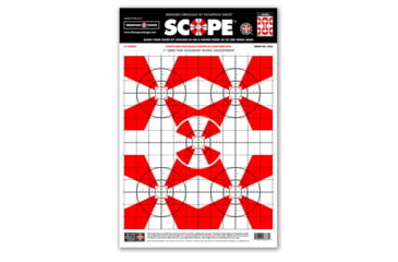 Image of Thompson Target Scope Alignment/Sight-In 12.5x19 Paper Shooting Targets, 30 Pack, Red, Large, 3333-30