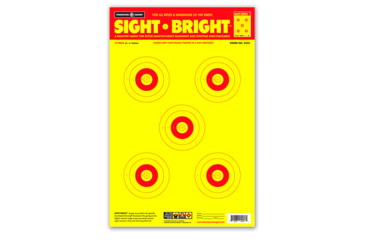 Image of Thompson Target Sight Bright Ultra Bright Paper Shooting Targets 12.5x19, 30 Pack, Yellow, Large, 2222-30