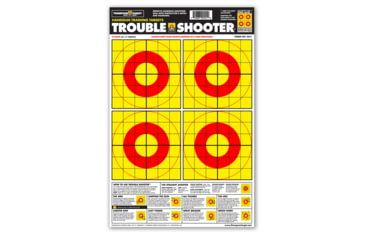 Image of Thompson Target Trouble-Shooter Handgun Diagnostic 12.5x19 Paper Shooting Targets, 30 Pack, Yellow, Large, 2551-30
