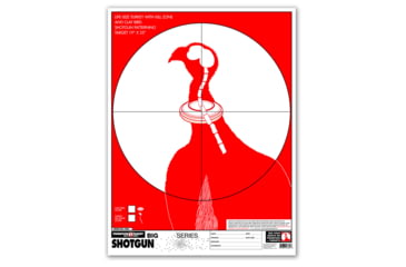 Image of Thompson Target Turkey &amp; Clay Paper Shotgun Patterning Targets 19x25, 20 Pack, Red, Extra Large, 7800-20