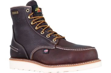 Image of Thorogood 1957 6in Moc Toe Waterproof Safety Toe, Briar Pit Stop, 14D, 804-3600-14D