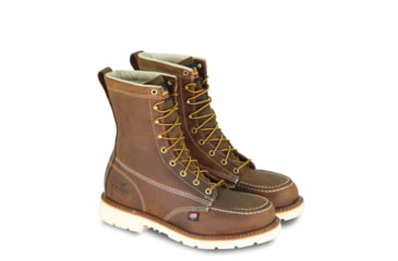 Image of Thorogood Mens American Heritage MAXwear 90 8in Moc Safety Toe, Brown, 7/2E 804-4378-7-2E
