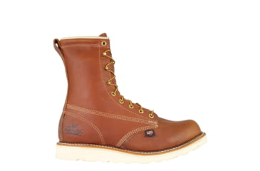 Image of Thorogood Mens American Heritage Wedge 8in Plain Safety Toe, Brown, 10.5/2E 804-4364-10.5-2E