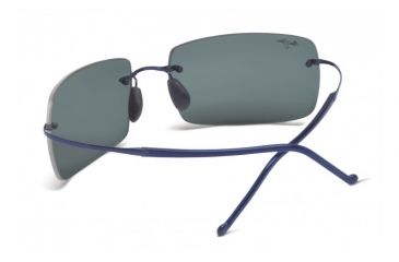 Image of Maui Jim Thousand Peaks Sunglasses w/ Blue Frame and Neutral Grey Lenses - 517-03, Back View
