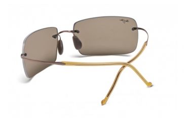 Image of Maui Jim Thousand Peaks Sunglasses w/ Amber Frame and HCL Bronze Lenses - H517-21, Back View