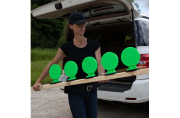 Image of Throom Targets Bounceback Plate Rack 6in Round Target Kit, Green, 11006-0116