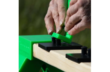 Image of Throom Targets Bounceback Plate Rack 6in Round Target Kit, Green, 11006-0116