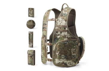 Image of Tidewe FlexGrid Turkey Vest Modular Lightweight Turkey Hunting Seat Vest Magnetic Silent Pockets for Mobile Hunters, TVA001-TH-OSTE